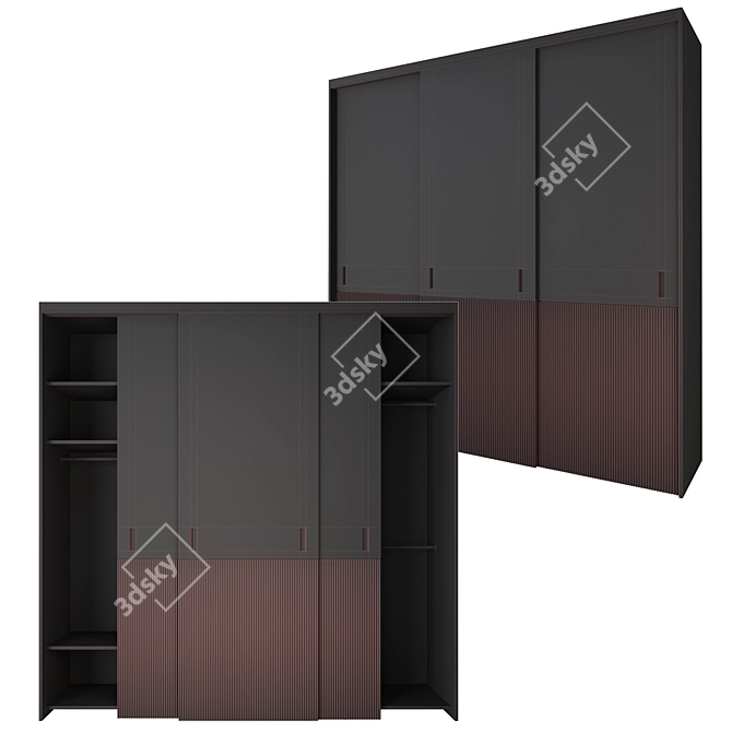 Brooks Wardrobe Closet 3D model image 3