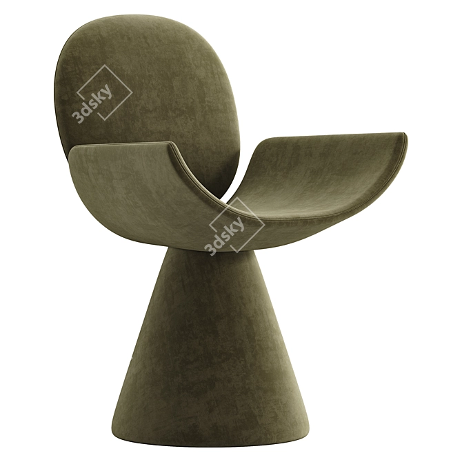 Sleek Youpi Chair by Bonaldo 3D model image 3