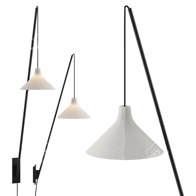 Serax White Seam Wall Lamp 3D model image 1