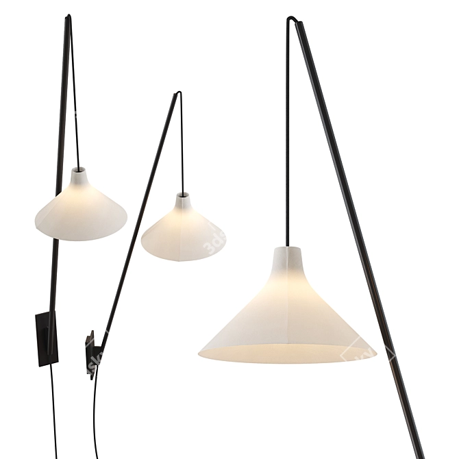 Serax White Seam Wall Lamp 3D model image 3