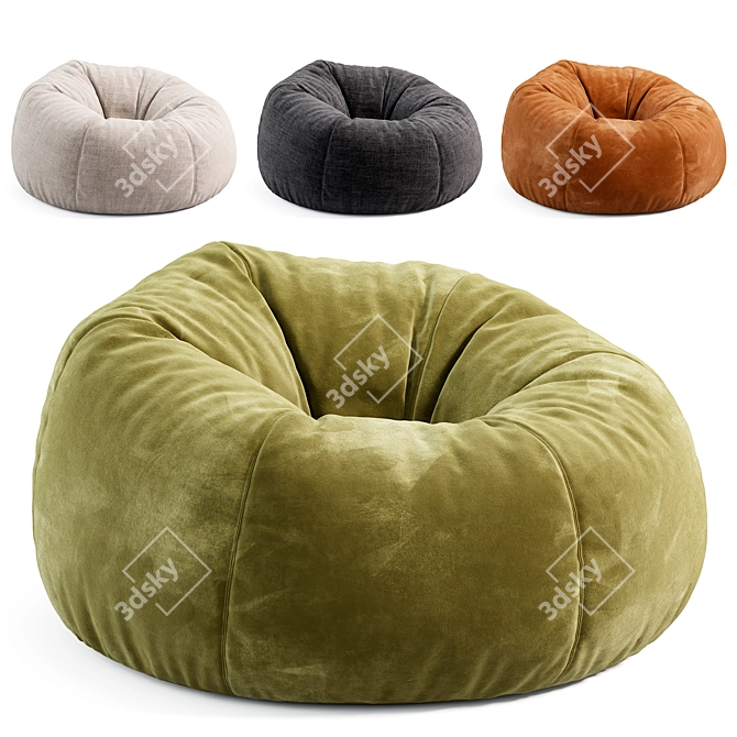 Custom Order Bean Bag 3D Model 3D model image 1