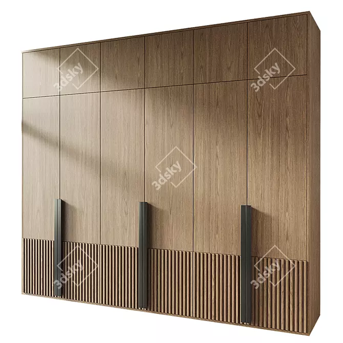 Modern Wardrobe Model 173 3D model image 2