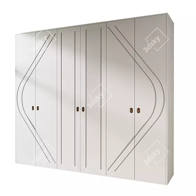 Modern Model Wardrobe 175 Dimensional 3D model image 2