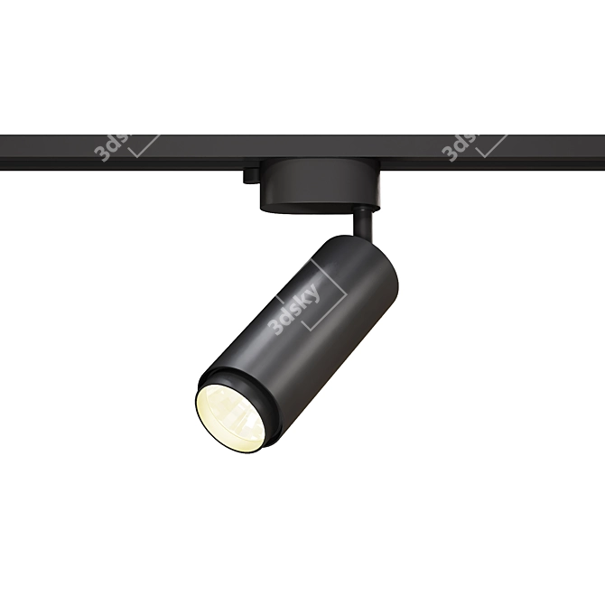 Modern Pipe Lighting Fixture Plugin 3D model image 2