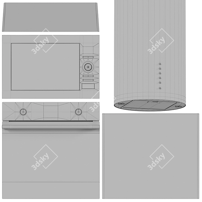 Korting Appliance Set 7 Collection 3D model image 5