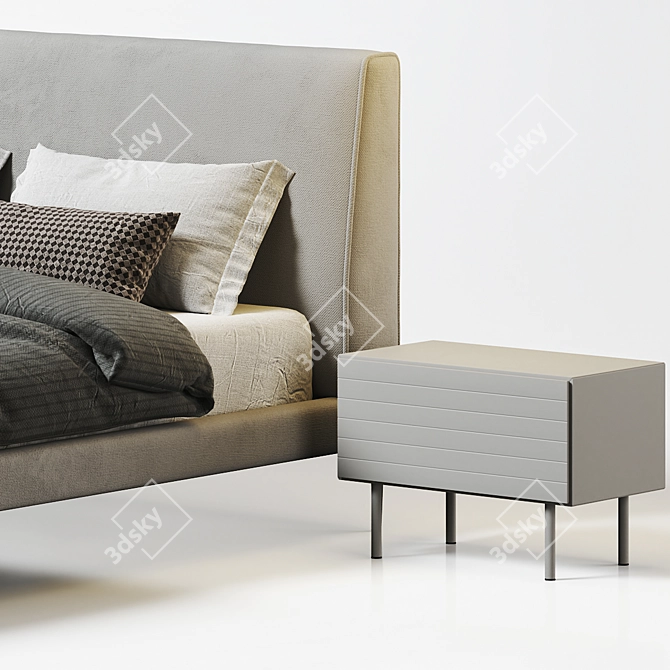  Stylish BoConcept Arlington Bed 3D model image 3