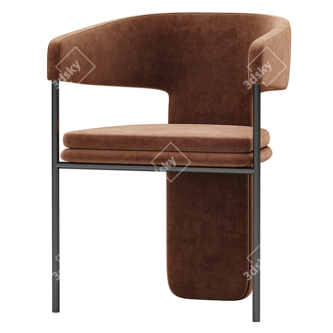 Modern Dining Chair Set Palazzo 3D model image 5