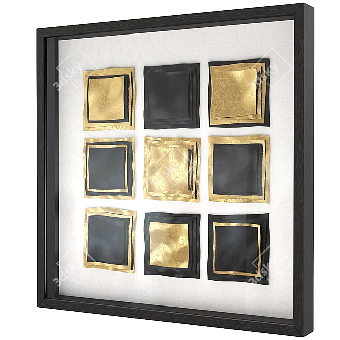 Elegant Fair Square Shadow Box 3D model image 2