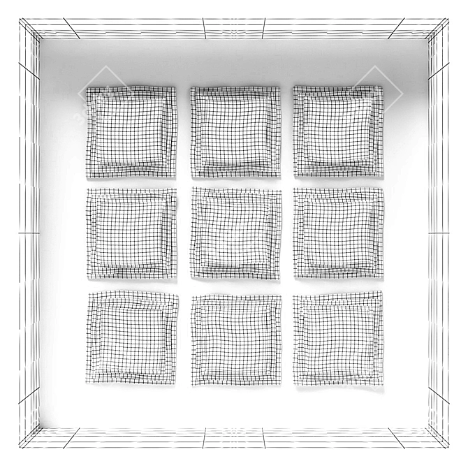 Elegant Fair Square Shadow Box 3D model image 5