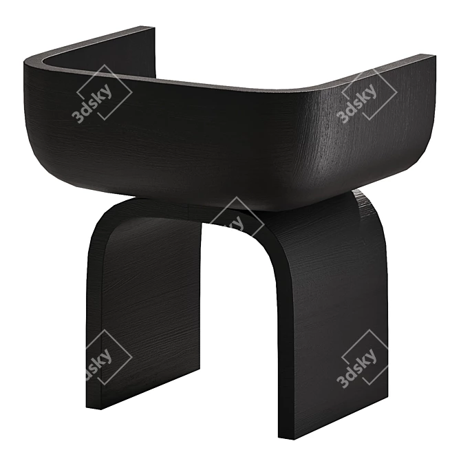 Modern Resin Chair by Poggiolli 3D model image 5