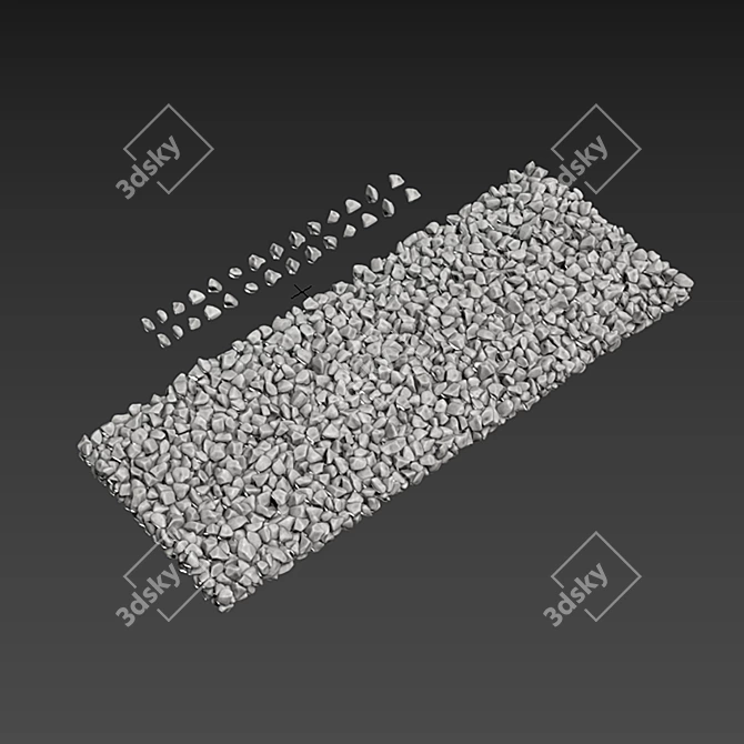 Gravel Terrain Modeling Kit 3D model image 5