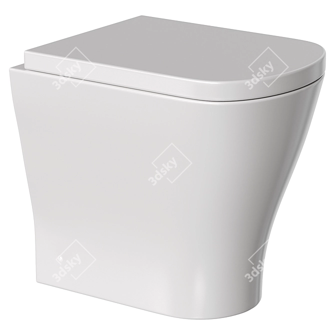 Marseille Back to Wall Toilet 3D model image 1
