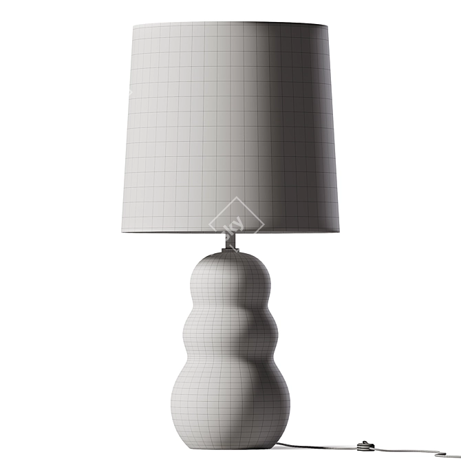 Madsen Terracotta Table Lamp - Rustic Elegance 3D model image 2