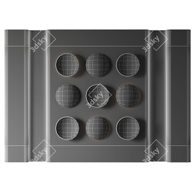 Customizable 3D Wall Panel 3D model image 5