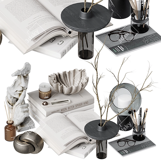  Ornate Decor Set 3D Models 3D model image 1