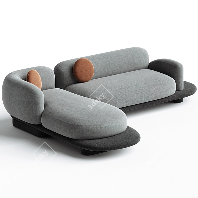 Elegant Busnelli Grumetto Sofa Set 3D model image 2