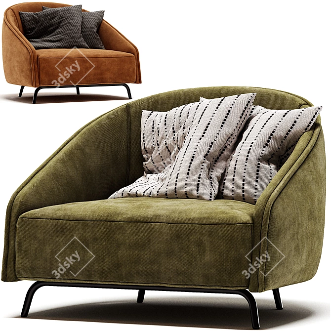 PRADDY 2017 CARNABY ArmchairRender Corona 3D model image 2