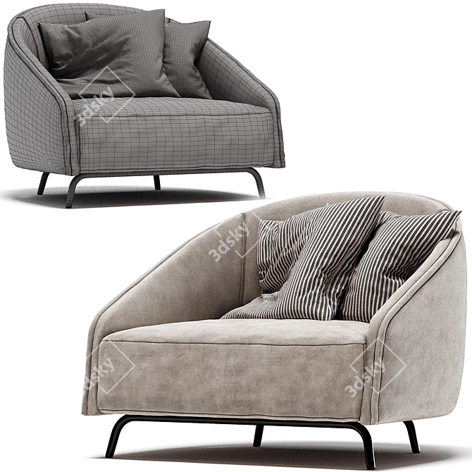 PRADDY 2017 CARNABY ArmchairRender Corona 3D model image 6