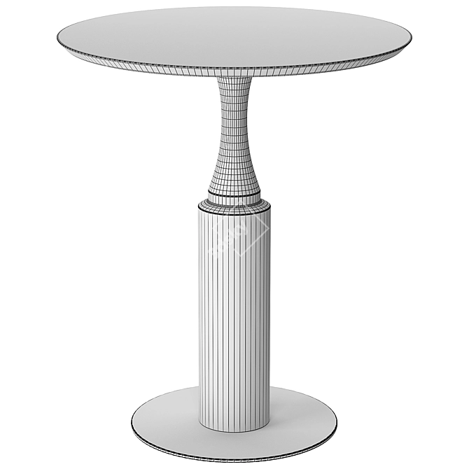 Modern Twirl Bar Table Showcase 3D model image 6