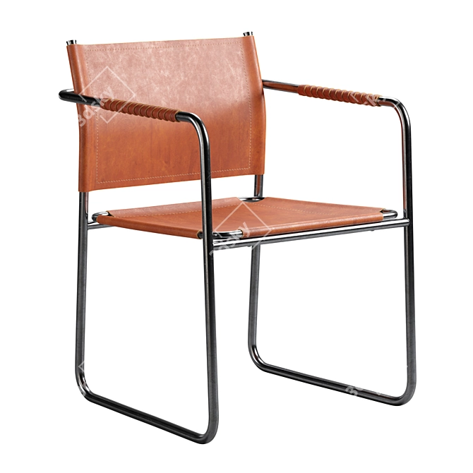 Modern Metal Amiral Chair 3D model image 1