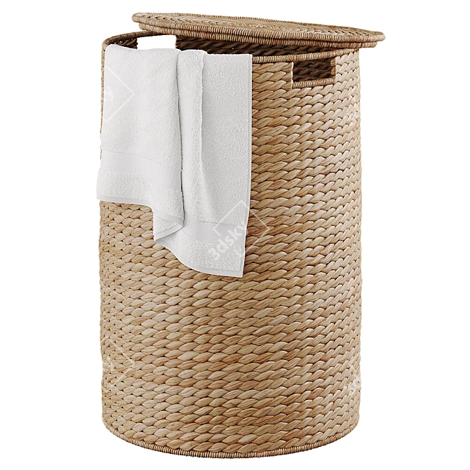 Seagrass Laundry Baskets Set 3D model image 2