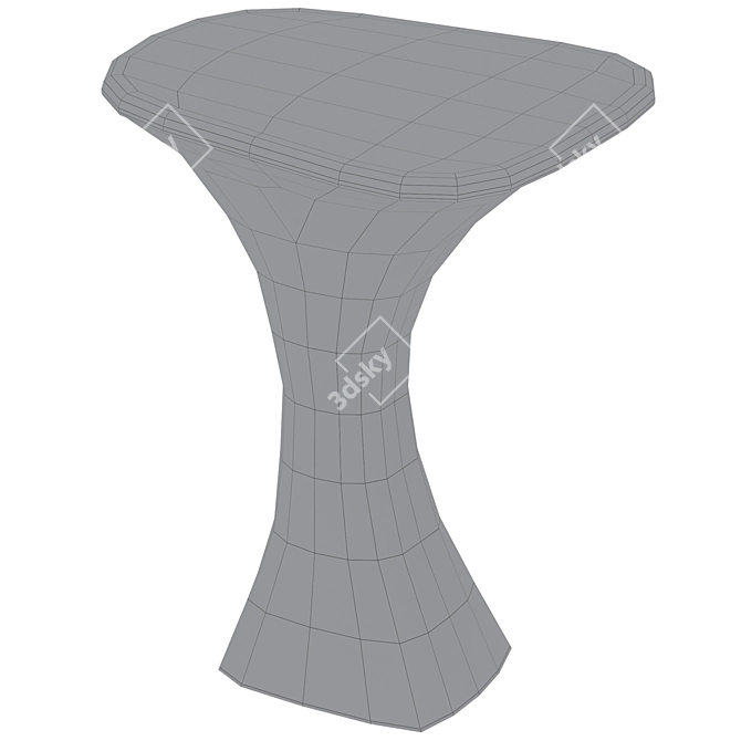 Modern Chic Side Table Design 3D model image 4