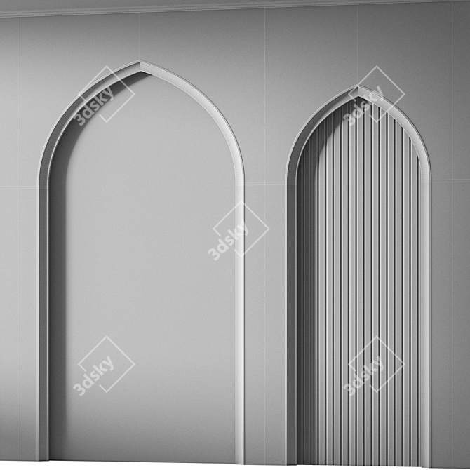 Arabic Wall Decor 3D Model 3D model image 7