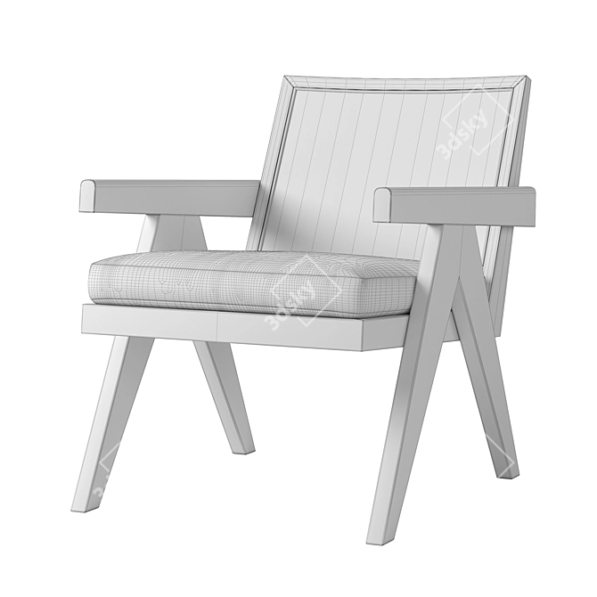 Jakob Lounge Chair, Sleek Design 3D model image 6