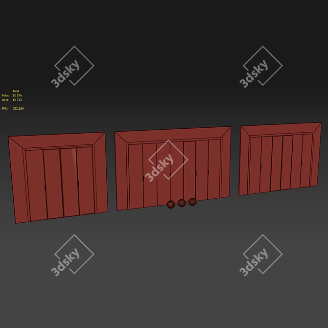 Wall-mounted Cabinets - Corona and Vray 3D model image 5