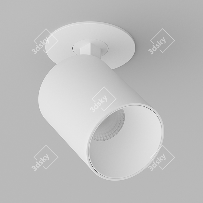 LEDron MJ-1077 LED Recessed Light 3D model image 2