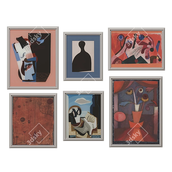 Classic Style Art Collection 3D model image 1