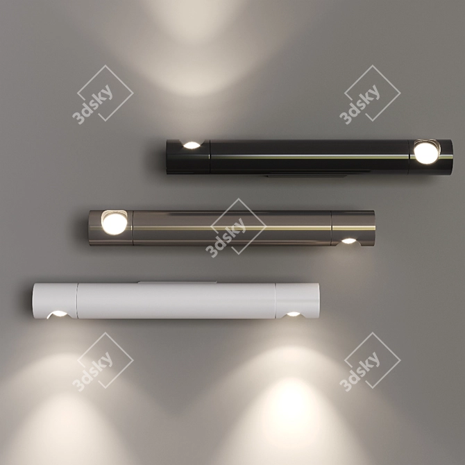 Modern LED Wall Light Fixture 3D model image 2