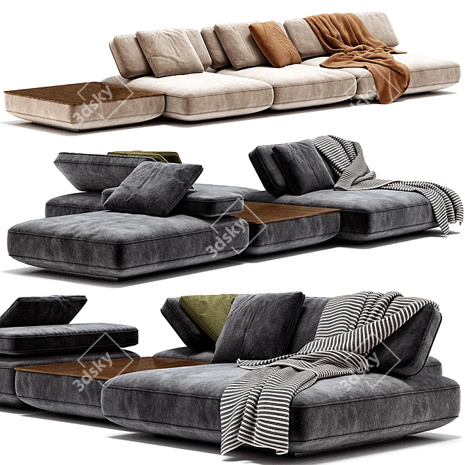 AGIO Modular SOFA Paola Lenti 3D model image 3