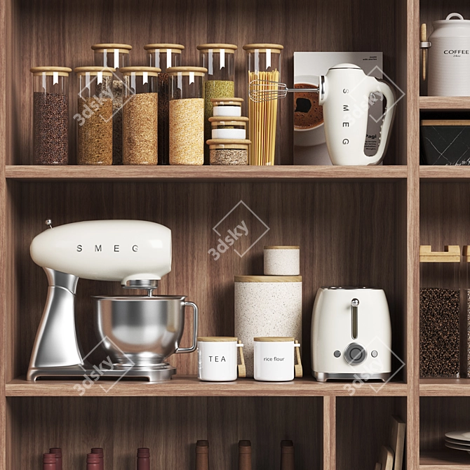  Modern Kitchen Design Accessories 3D model image 2