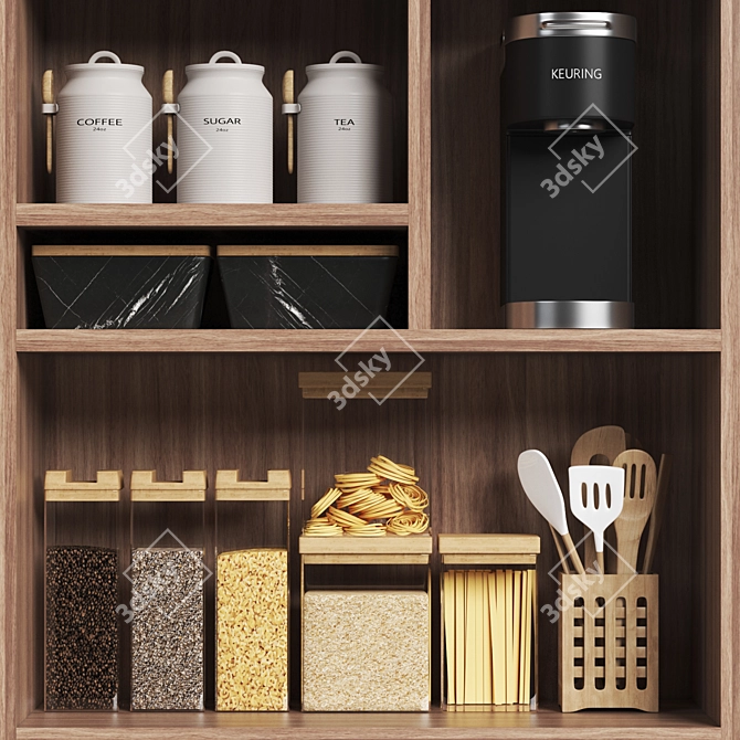  Modern Kitchen Design Accessories 3D model image 3