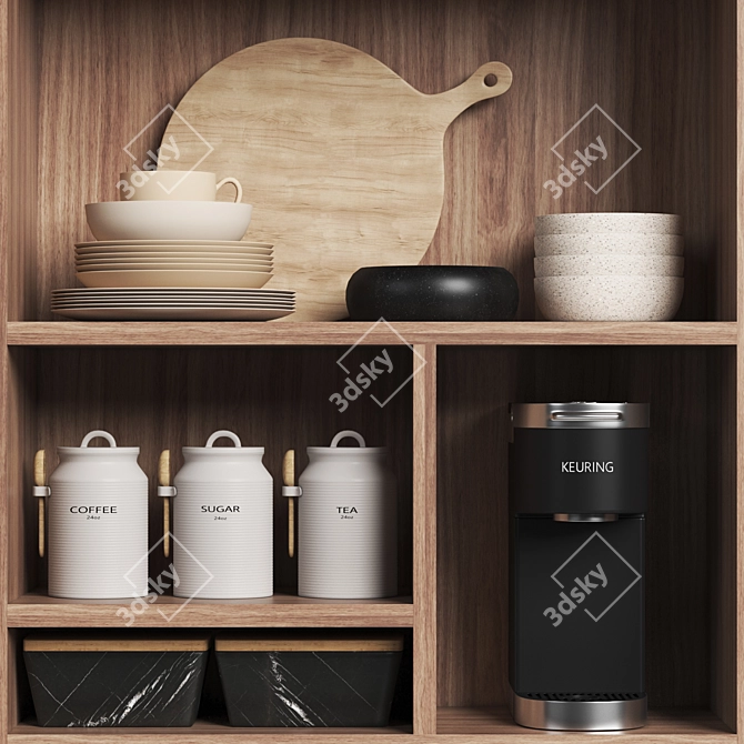  Modern Kitchen Design Accessories 3D model image 5