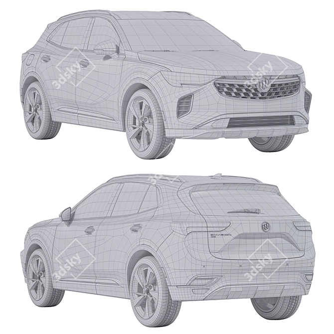  Buick Envision 3D Model Kit 3D model image 3