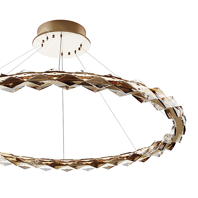 Crystal Ring LED Chandelier Collection 3D model image 3