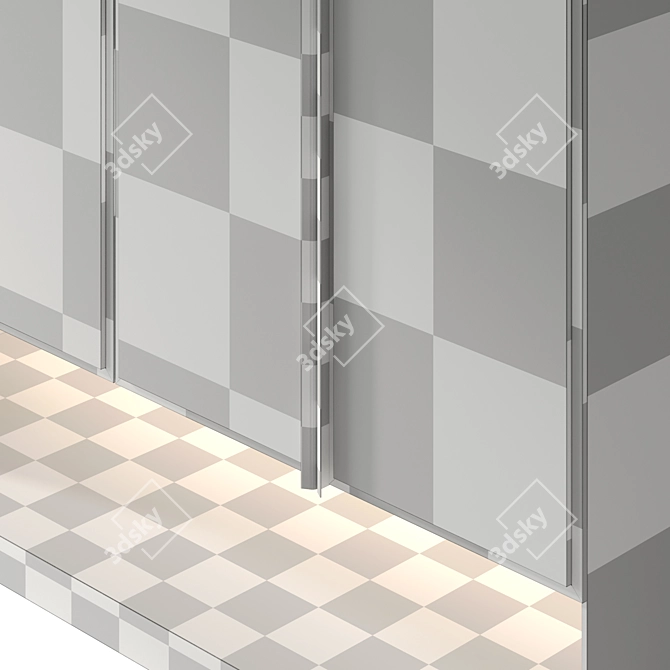 Entryway Furniture Composition with 17 Fillings 3D model image 5
