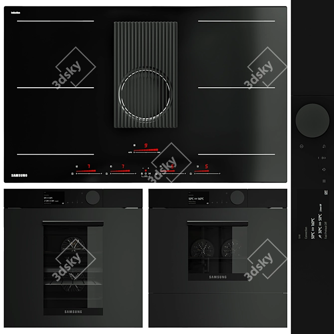 Samsung Infinite Line Appliance Trio 3D model image 1