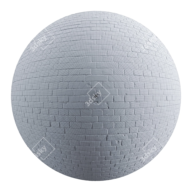 Texture-rich 3D Brick Model 3D model image 2