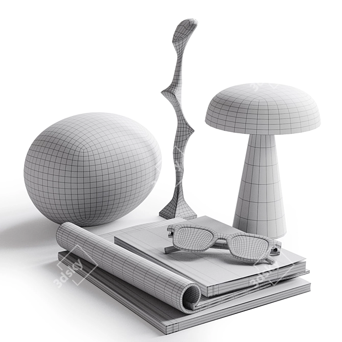 Modern Decor Set: Como Lamp & Magnuson Glasses 3D model image 5