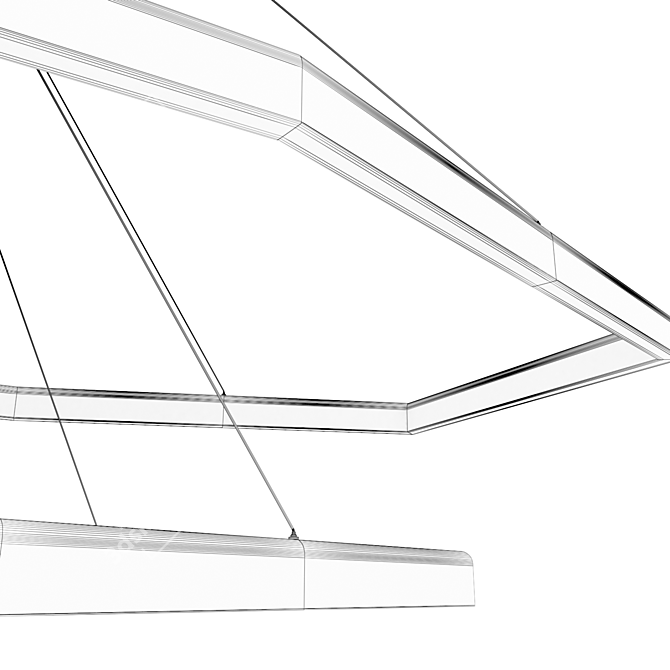 LEDron Starfall Pendant LED Light 3D model image 3