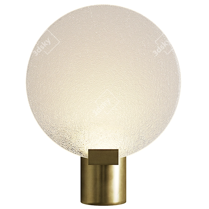 Modern Glass Wall Lamp Set 3D model image 1