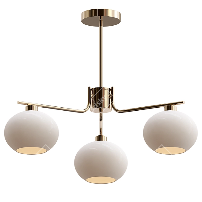 Persimmon Chandelier Model 3Ds Max 3D model image 1
