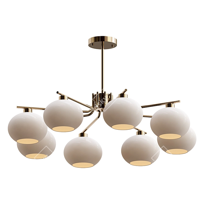 Persimmon Chandelier Model 3Ds Max 3D model image 2