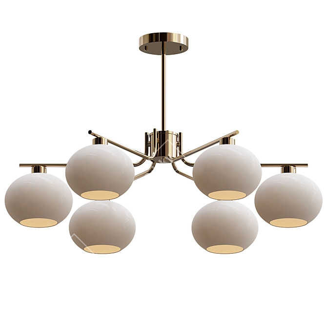 Persimmon Chandelier Model 3Ds Max 3D model image 3