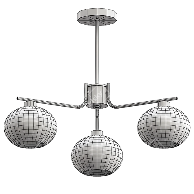 Persimmon Chandelier Model 3Ds Max 3D model image 4