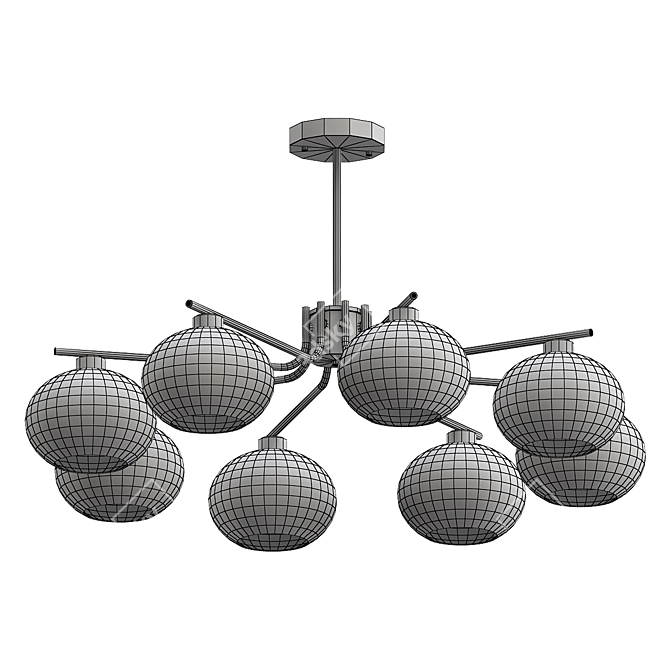 Persimmon Chandelier Model 3Ds Max 3D model image 5