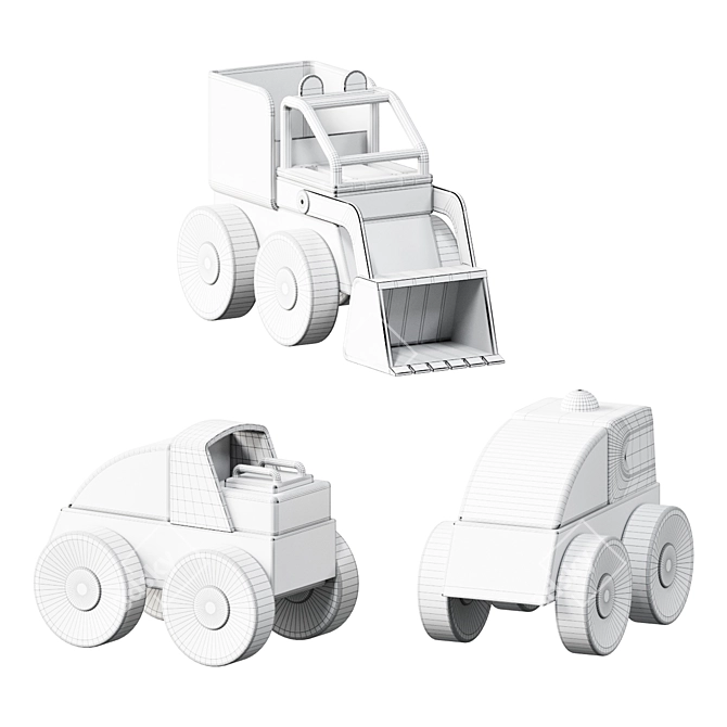  LILLABO Mixed Colour Toy Car 3D model image 5